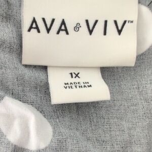 Ava & Viv Black and White Polka Dot Dress